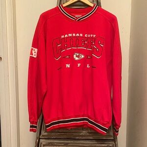 Lee Red Kansas City Chiefs Crewneck Sweater